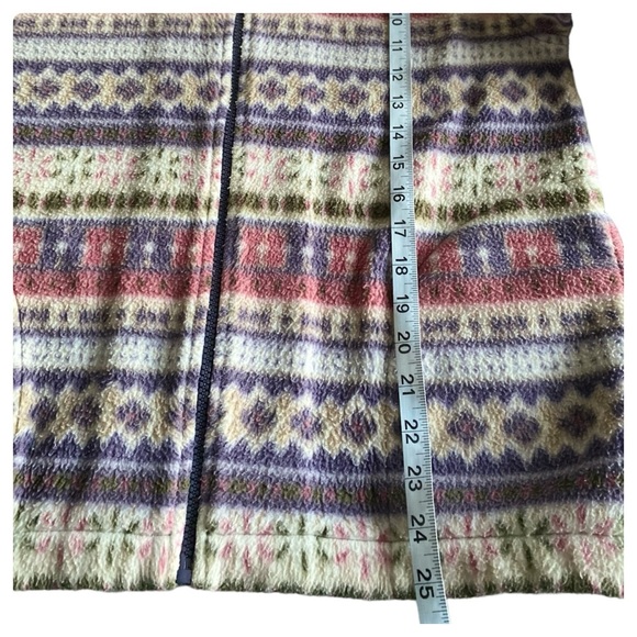 Alfred Dunner - Pink & Purple Striped Fleece Zip Up Jacket ~ Small Petite - Picture 10 of 15